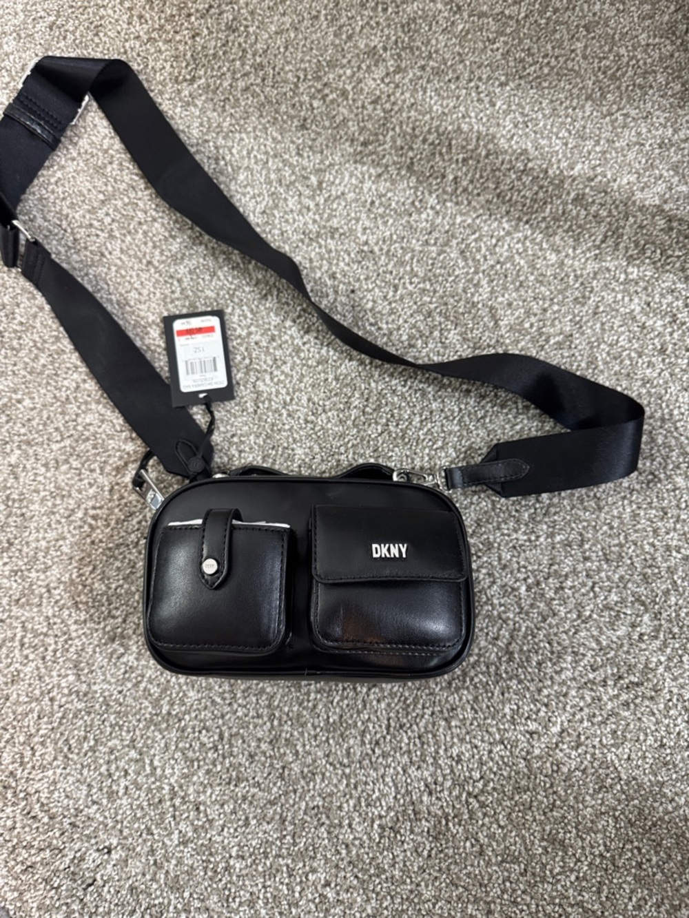 ***SOLD***DKNY Black Crossbody Camera Bag